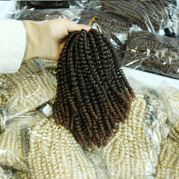 Afro synthetic spring twist color tgrey kinky locs long south africa spring twist crochet braid hair extension manufacturers